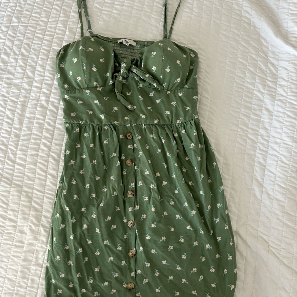 Green Floral Dress